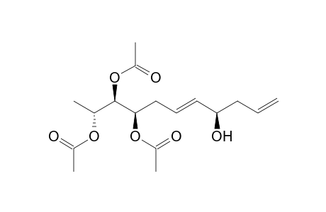(2R,3R,4R,8R,E)-8-Hydroxyundeca-6,10-diene-2,3,4-triyl Triacetate