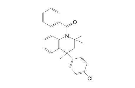 quinoline, 1-benzoyl-4-(4-chlorophenyl)-1,2,3,4-tetrahydro-2,2,4-trimethyl-