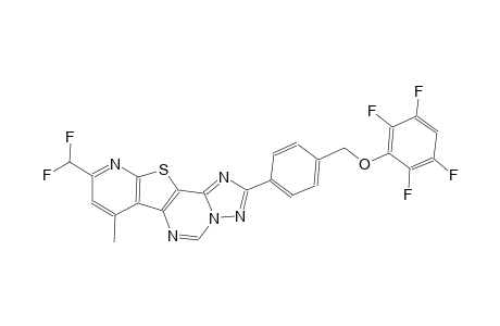 4-[9-(difluoromethyl)-7-methylpyrido[3',2':4,5]thieno[2,3-e][1,2,4]triazolo[1,5-c]pyrimidin-2-yl]benzyl 2,3,5,6-tetrafluorophenyl ether