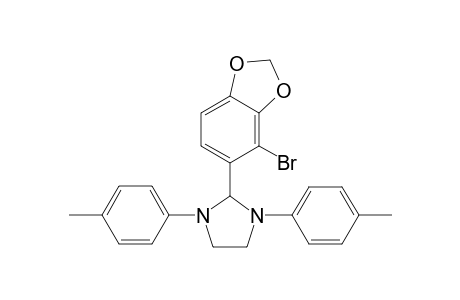 2-(4-Bromo-1,3-benzodioxol-5-yl)-1,3-bis(4-methylphenyl)imidazolidine