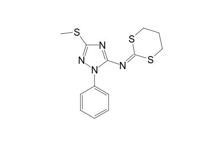 2-(3-METHYLTHIO-1-PHENYL-1H-1,2,4-TRIAZOL-5-YL)-IMINO-1,3-DITHIANE