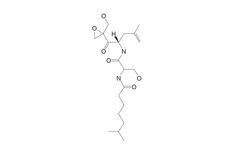 EPONEMYCIN;(4S)-1,2-EPOXY-2-HYDROXYMETHYL-4-(N-ISOOCTANOYL-L-SERYLAMINO)-6-METHYLHEPT-6-ENE-3-ONE