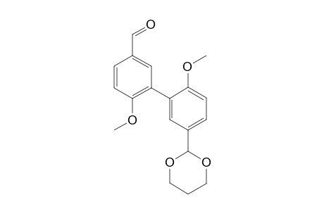 3-[5'-(1",3"-Dioxan-2"-yl)-2'-methoxyphenyl]-4-methoxybenaldehyde