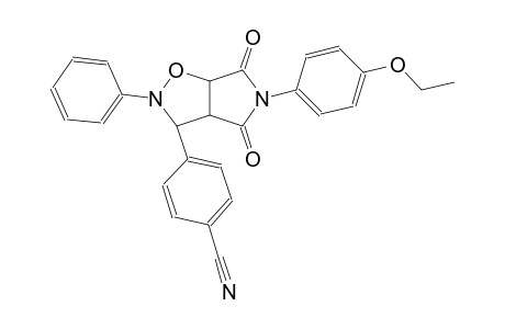 4-[5-(4-ethoxyphenyl)-4,6-dioxo-2-phenylhexahydro-2H-pyrrolo[3,4-d]isoxazol-3-yl]benzonitrile