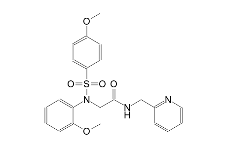 2-{2-methoxy[(4-methoxyphenyl)sulfonyl]anilino}-N-(2-pyridinylmethyl)acetamide