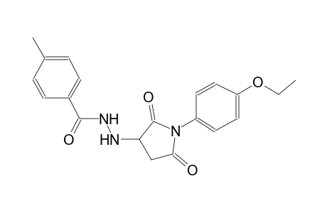 N'-[1-(4-ethoxyphenyl)-2,5-dioxo-3-pyrrolidinyl]-4-methylbenzohydrazide