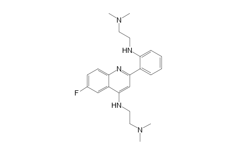 N-[2-(Dimethylamino)ethyl]-2-[2-[[2-(dimethylamino)ethyl]amino]phenyl]-6-fluoroquinolin-4-amine