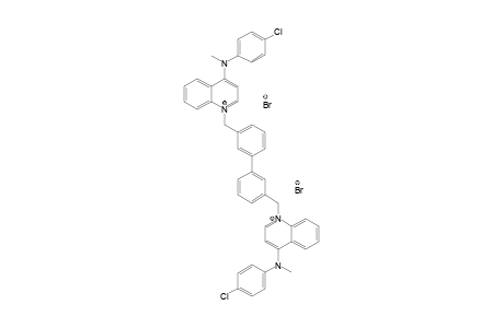 (4-chlorophenyl)-[1-[3-[3-[[4-[(4-chlorophenyl)-methyl-amino]quinolin-1-ium-1-yl]methyl]phenyl]benzyl]quinolin-1-ium-4-yl]-methyl-amine dibromide