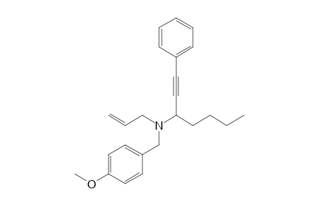 N-Allyl-N-(4-methoxybenzyl)-1-phenyl-1-heptyn-3-amine