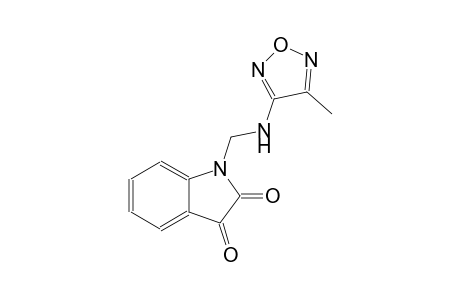 1H-indole-2,3-dione, 1-[[(4-methyl-1,2,5-oxadiazol-3-yl)amino]methyl]-