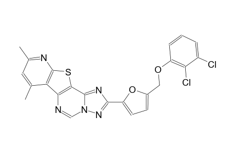 2-{5-[(2,3-dichlorophenoxy)methyl]-2-furyl}-7,9-dimethylpyrido[3',2':4,5]thieno[2,3-e][1,2,4]triazolo[1,5-c]pyrimidine