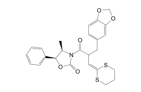 (4R,5S)-3-[1-Oxo-3-(1,3-dithian-2-ylidene)-2-[3,4-(methylenedioxy)benzyl]propyl]-4-methyl-5-phenyl-2-oxazolidenone