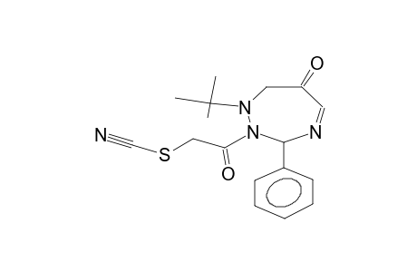 1-tert-butyl-2-cyanothiomethylcarbonyl-3-phenyl-2,3,6,7-tetrahydro-1H-1,2,4-triazepin-6-one