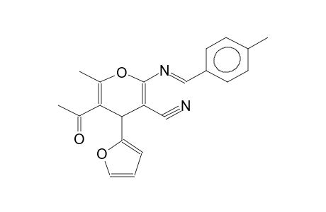 5-Acetyl-3-cyano-4-(2'-furyl)-6-methyl-2-[(4'-methylbenzylidene)amino]-4H-pyran