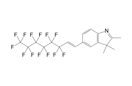 (E)-2,3,3-trimethyl-5-(3,3,4,4,5,5,6,6,7,7,8,8,8-tridecafluorooct-1-en-1-yl)-3Hindole