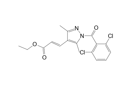 Ethyl (2E)-3-[1-(2,6-dichlorobenzoyl)-3,5-dimethyl-1H-pyrazol-4-yl]-2-propenoate