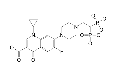7-[4-(2,2-BIS-(PHOSPHONO-ETHYL)-PIPERIZIN-1-YL]-1-CYCLOPROPYL-6-FLUORO-4-OXO-1,4-DIHYDROQUINOLINE-3-CARBOXYLIC-ACID