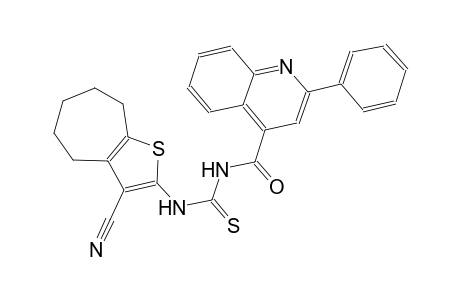 N-(3-cyano-5,6,7,8-tetrahydro-4H-cyclohepta[b]thien-2-yl)-N'-[(2-phenyl-4-quinolinyl)carbonyl]thiourea