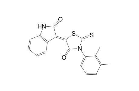 (3Z)-3-[3-(2,3-dimethylphenyl)-4-oxo-2-thioxo-1,3-thiazolidin-5-ylidene]-1,3-dihydro-2H-indol-2-one