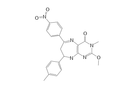 2,3,6,7-TETRAHYDRO-8-METHOXY-7-METHYL-2-(4-METHYLPHENYL)-4-(4-NITROPHENYL)-1H-PYRIMIDO-[4,5-B]-[1,4]-DIAZEPIN-6-ONE
