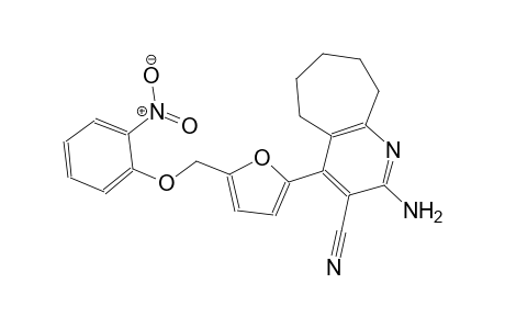 2-amino-4-{5-[(2-nitrophenoxy)methyl]-2-furyl}-6,7,8,9-tetrahydro-5H-cyclohepta[b]pyridine-3-carbonitrile