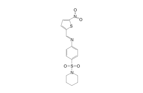(5-nitro-thiophen-2-ylmethylene)-[4-(piperidine-1-sulfonyl)-phenyl]-amine