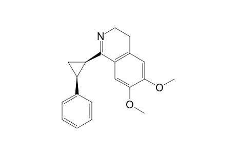 6,7-Dimethoxy-1-(trans-2'-phenylcyclopropyl)-3,4-dihydroisoquinoline