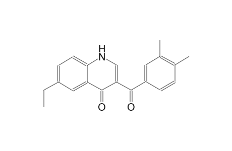 3-(3,4-dimethylbenzoyl)-6-ethyl-4(1H)-quinolinone