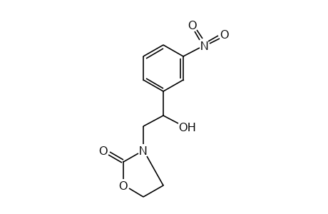 3-(beta-hydroxy-m-nitrophenethyl)-2-oxazolidinone