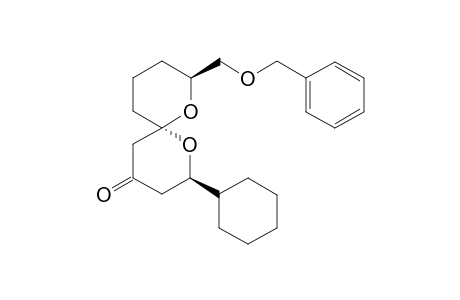 (2R,6R,8S)-8-((Benzyloxy)methyl)-2-cyclohexyl-1,7-dioxaspiro[5.5]un-decan-4-one