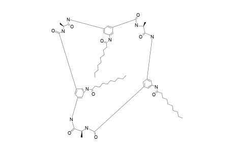 CYCLO-[TRI-[3-(N-L-ALANYL-AMINO)-5-(N-DECANOYL-AMINO)-PHENYLCARBONYL]]