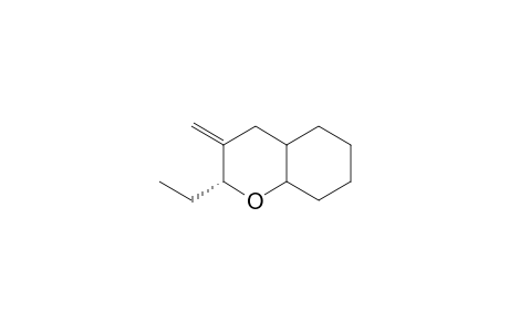 3.alpha.-Ethyl-4-methylene-2-oxabicyclo[4.4.0]decane