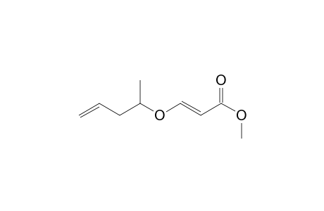 2-Propenoic acid, 3-[(1-methyl-3-butenyl)oxy]-, methyl ester, (E)-(.+-.)-