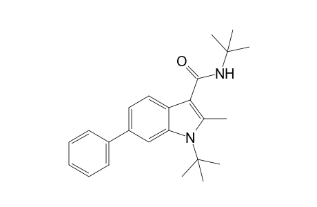 N,1-di-tert-butyl-3-methyl-6-phenylindole-2-carboxamide