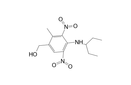 Benzenemethanol, 4-[(1-ethylpropyl)amino]-2-methyl-3,5-dinitro-