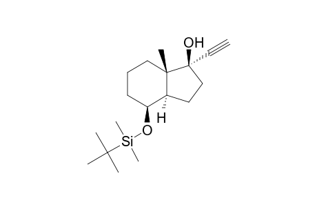 Des-A,B-8.beta.-tert-butyldimethylsiloxypregna-17-ynol