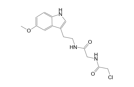 2-chloro-N-(2-{[2-(5-methoxy-1H-indol-3-yl)ethyl]amino}-2-oxoethyl)acetamide