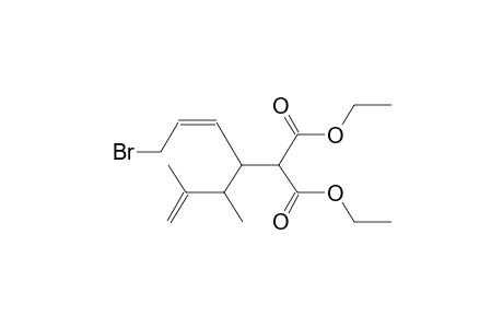 (Z)-2-ETHOXYCARBONYL-3-(2-METHYL-1-BUTEN-3-YL)-6-BROMO-4-HEXENOIC ACID,ETHYL ESTER (DIASTEREOMER MIXTURE)