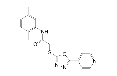 N-(2,5-dimethylphenyl)-2-{[5-(4-pyridinyl)-1,3,4-oxadiazol-2-yl]sulfanyl}acetamide