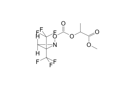 2,2-BIS(TRIFLUOROMETHYL)-1-[(L)-1-(METHOXYCARBONYL)ETHOXYCARBONYLOXY]AZIRIDINE