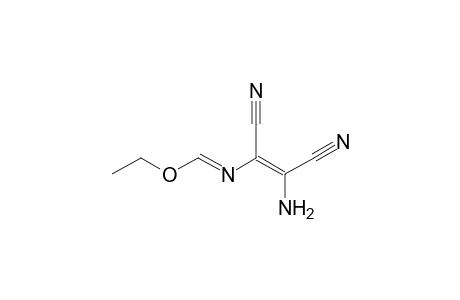 1-Amino-2-N-(ethoxymethylene)amino-1,2-dicyanoethene