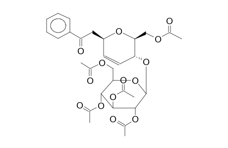 2BETA-BENZOYLMETHYL-5-(TETRAACETYL-ALPHA-D-GLUCOPYRANOS-1-YLOXY)-6-ACETOXYMETHYLOX-3-ENE
