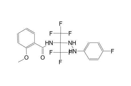2-methoxy-N-[2,2,2-trifluoro-1-[2-(4-fluorophenyl)hydrazino]-1-(trifluoromethyl)ethyl]benzamide