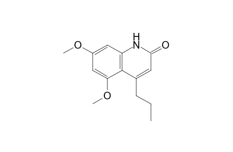 1,2-Dihydro-5,7-dimethoxy-4-n-propyl-2-quinolinone