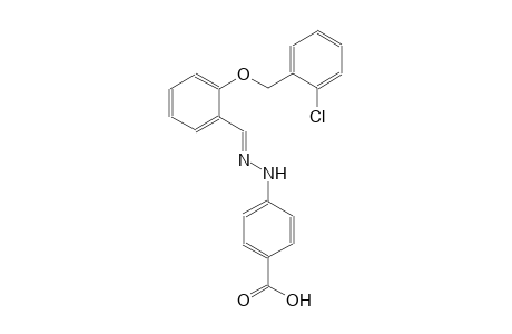 4-((2E)-2-{2-[(2-chlorobenzyl)oxy]benzylidene}hydrazino)benzoic acid
