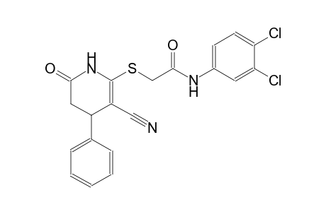 acetamide, 2-[(3-cyano-1,4,5,6-tetrahydro-6-oxo-4-phenyl-2-pyridinyl)thio]-N-(3,4-dichlorophenyl)-