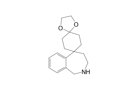 1,2,3,4-Tetrahydrodispiro[benzo[c]azepine-5,1'-cyclohexane-4',2"-[1,3]dioxolan]