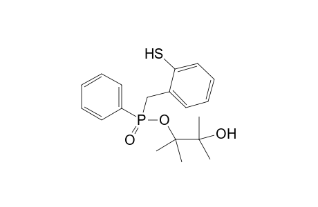 2,3-Dimethyl-3-[phenyl-[(2-sulfanylphenyl)methyl]phosphoryl]oxy-butan-2-ol