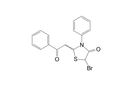 5-Bromo-2-(2-oxo-2-phenylethylidene)-3-phenylthiazolidin-4-one