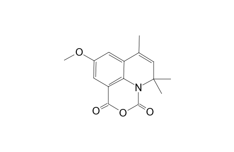 9-Methoxy-5,5,7-trimethyl-1H,5H-[1,3]oxazino[5,4,3-ij]quinoline-1,3-dione